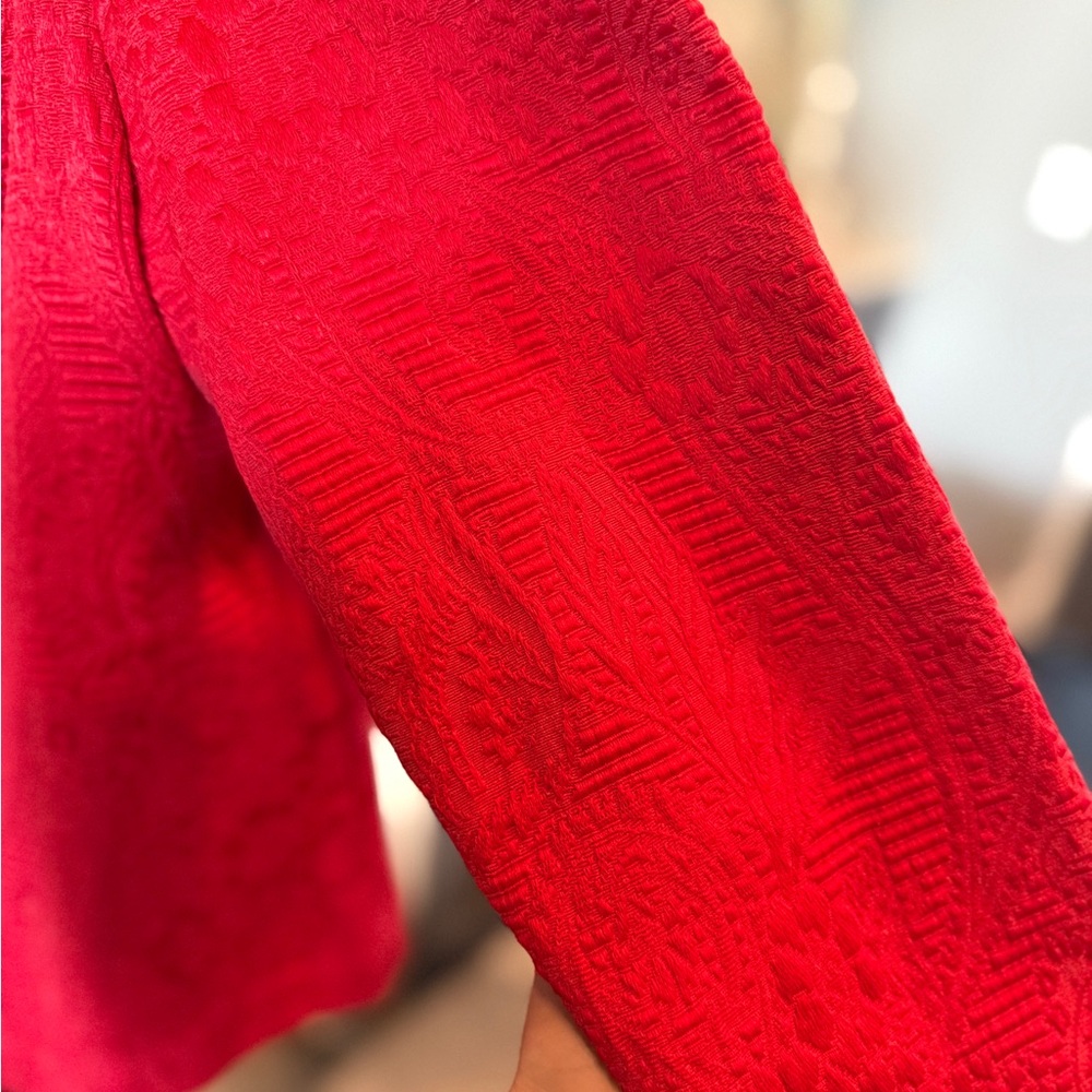 Ruby Rd. Red Textured Jacket - Picture 2 of 2